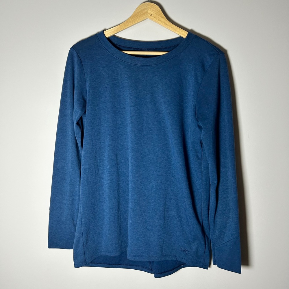Arc'teryx Lumin Swing Top Women Small Blue Long Sleeve Performance Shirt 25873